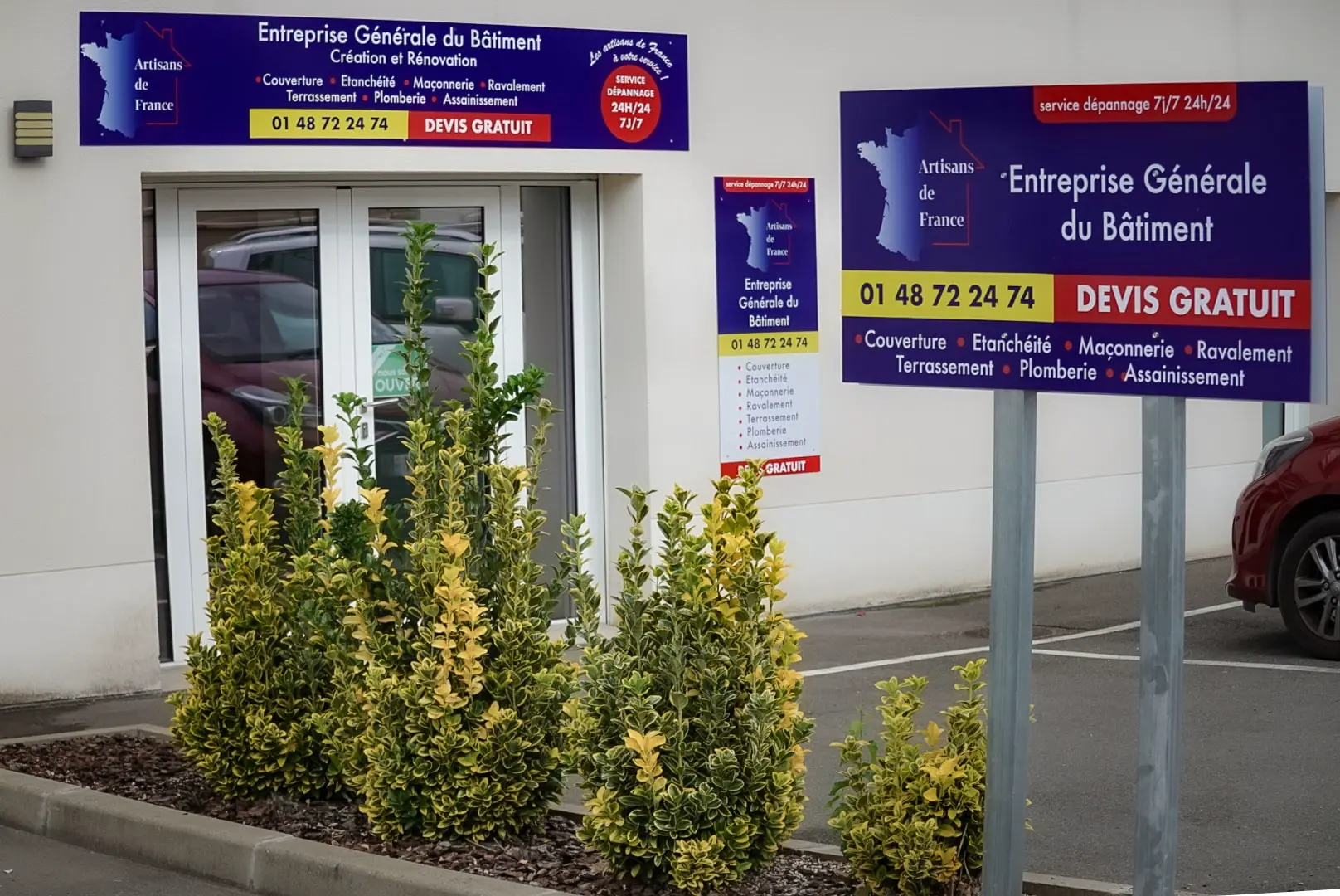 Artisans de France Agence au 2 rue de paris - villiers sur morin - 77580 - couvreur - plomberie - ravalement - maçonnerie - rénovation - isolation